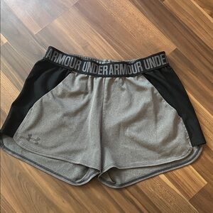 Under Armour Women's Athletic Shorts in Gray and Black